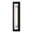 Alteck Avani 14.5" LED Outdoor Sconce, Black/Clear, Black
