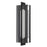 Alteck Avani 20" LED Outdoor Sconce, Black/Clear, Sand Black