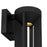 Alteck Aura 12" LED Outdoor Sconce, Black/Sand, Sand Black