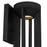 Alteck Aura 16" LED Outdoor Sconce, Black/Sand, Sand Black