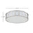 Alteck Opera 15.15" LED Flush Mount, Brushed, Brushed Nickel