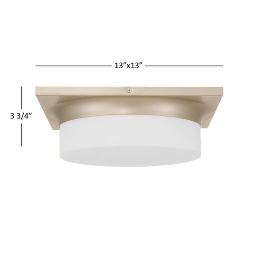 Alteck Grande 13" LED Flush Mount, Brushed, Brushed Nickel - BFM0027-5CCT-BN