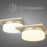 Alteck Grande 13" LED Flush Mount, Brushed, Brushed Nickel