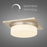 Alteck Grande 13" LED Flush Mount, Brushed, Brushed Nickel