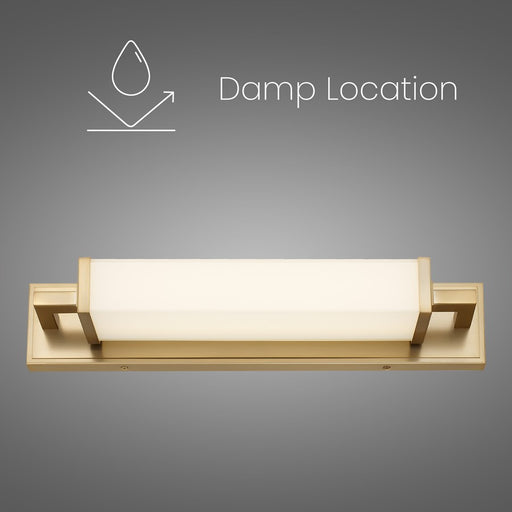 Alteck Empire 22" LED Bathroom Vanity Light, Antique Brass