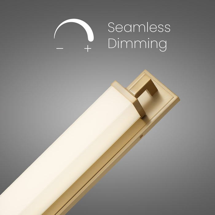 Alteck Empire 34" LED Bathroom Vanity Light, Antique Brass