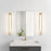 Alteck Empire 34" LED Bathroom Vanity Light, Antique Brass