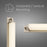 Alteck Empire 34" LED Bathroom Vanity Light, Brushed Nickel