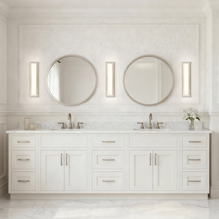 Alteck Roman 18" LED Bathroom Vanity Light, Brushed Nickel