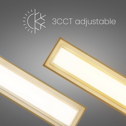 Alteck Roman 24" LED Bathroom Vanity Light, Antique Brass - BW0036-3CCT-AB