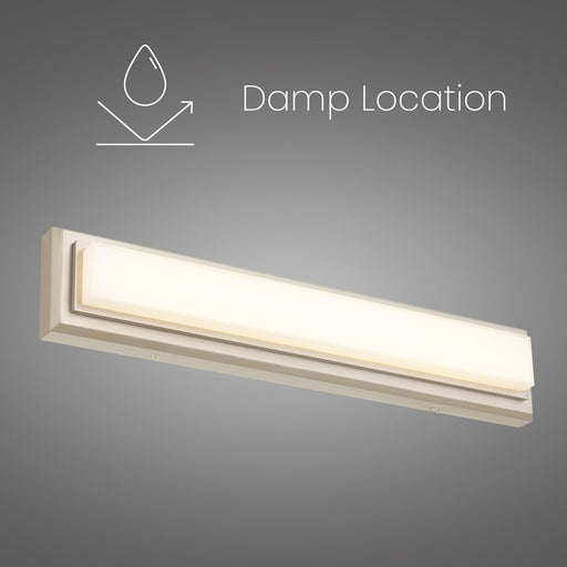 Alteck Roman 24" LED Bathroom Vanity Light, Brushed Nickel