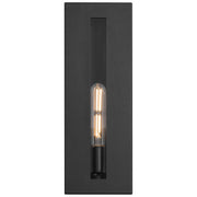 Access Lighting Chatham 1 Light Outdoor Wall Mount, Black/Clear