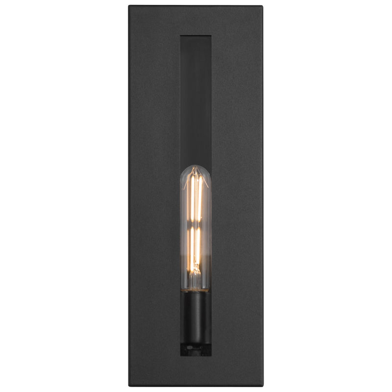 Access Lighting Chatham 1 Light Outdoor Wall Mount, Black/Clear