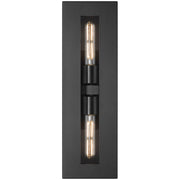 Access Lighting Chatham 2 Light Outdoor Wall Mount Black/Clear