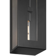 Access Lighting Chatham 2 Light Outdoor Wall Mount Black/Clear