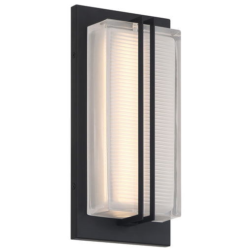 Access Driftwood LED Outdoor Wall Mt, 12.75"H, Black/Frosted