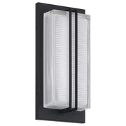 Access Driftwood LED Outdoor Wall Mt, 12.75"H, Black/Frosted