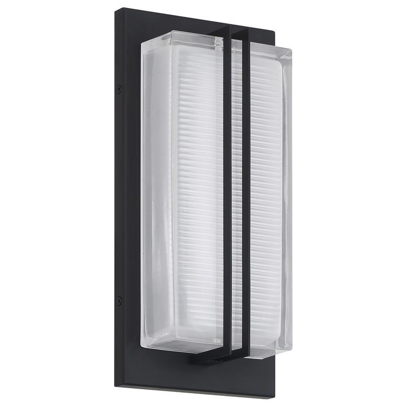 Access Driftwood LED Outdoor Wall Mt, 12.75"H, Black/Frosted