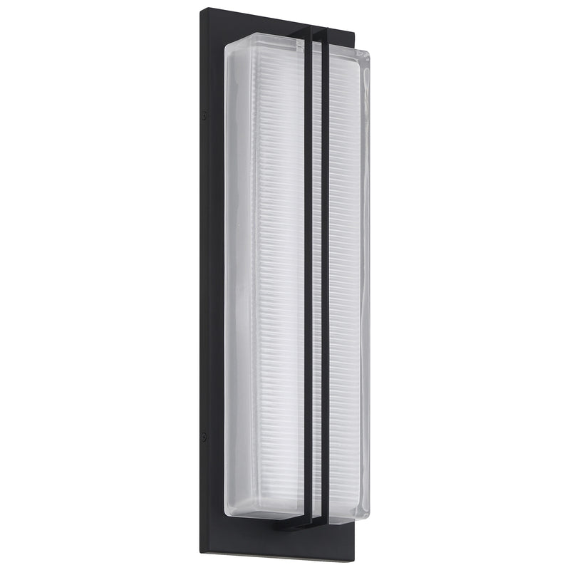Access Driftwood LED Outdoor Wall Mt, 18.75"H, Black/Frosted