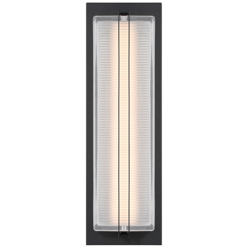 Access Driftwood LED Outdoor Wall Mt, 18.75"H, Black/Frosted