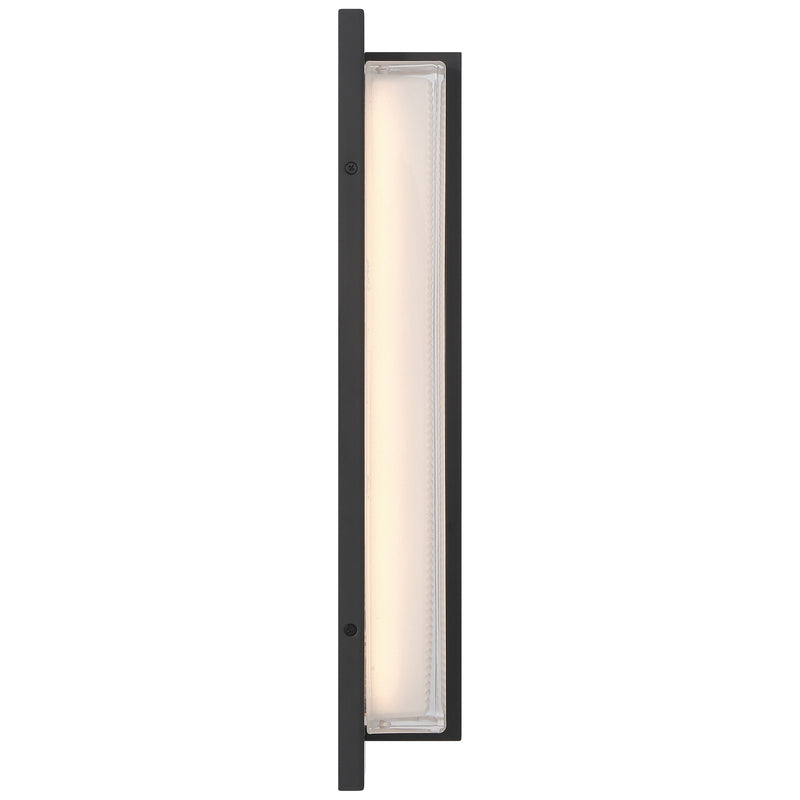 Access Driftwood LED Outdoor Wall Mt, 18.75"H, Black/Frosted