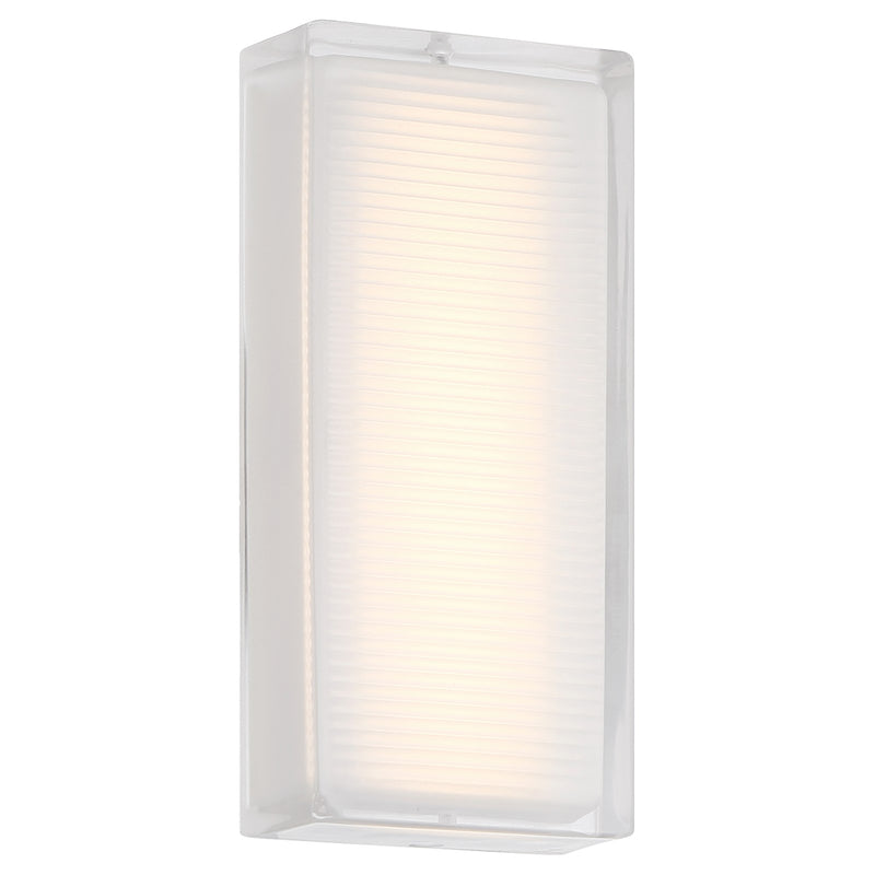 Access Porto LED Outdoor Wall Mt, 10.25"H, White/Frosted