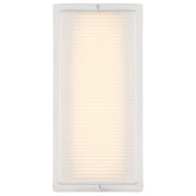 Access Porto LED Outdoor Wall Mt, 10.25"H, White/Frosted