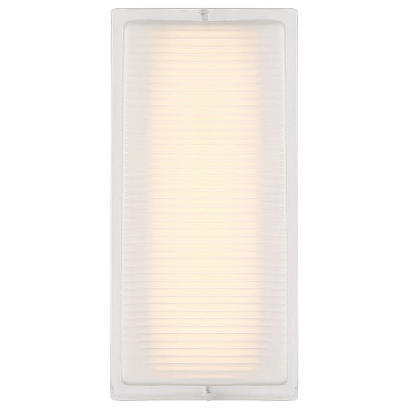 Access Porto LED Outdoor Wall Mt, 10.25"H, White/Frosted