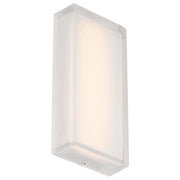 Access Porto LED Outdoor Wall Mt, 10.25"H, White/Frosted