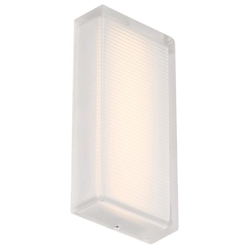 Access Porto LED Outdoor Wall Mt, 10.25"H, White/Frosted