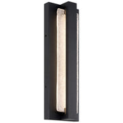 Access Riviera LED Outdoor Wall Mt, 18"H, Black/Textured