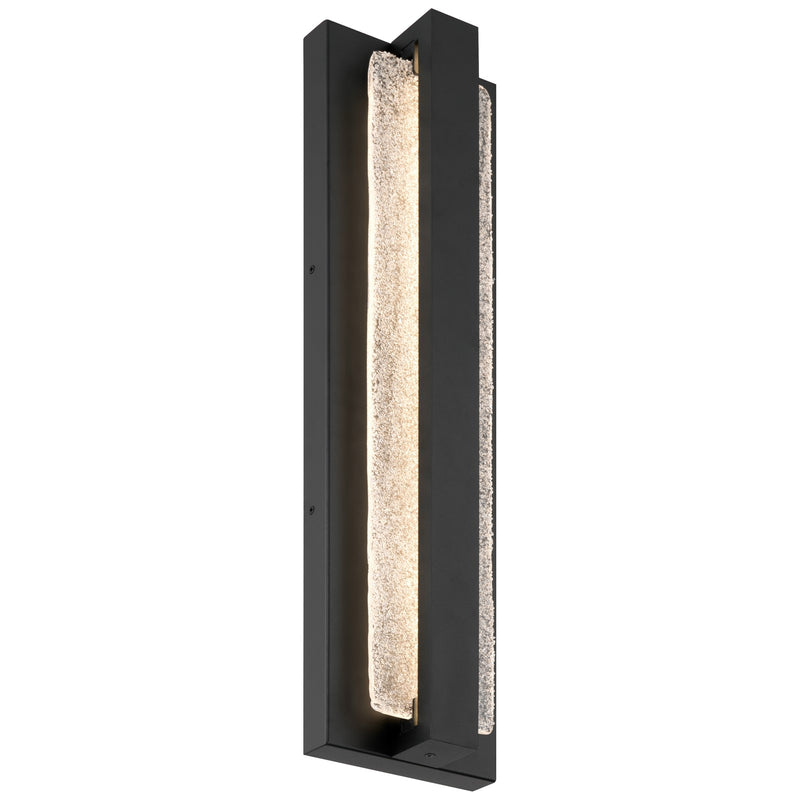 Access Riviera LED Outdoor Wall Mt, 18"H, Black/Textured