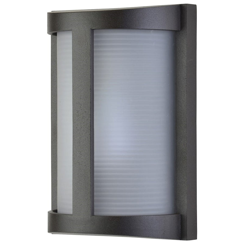 Access Lighting DMG Pier LED Bulkhead, Satin/Rib Frst