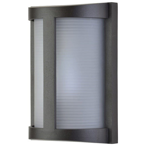 Access Lighting DMG Pier LED Bulkhead, Satin/Rib Frst