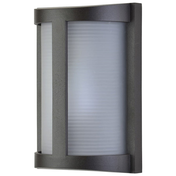 Access Lighting DMG Pier LED Bulkhead, Satin/Rib Frst