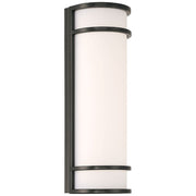 Access Cove Backup Outdoor LED Wall Mt, Black/Acrylic Lens