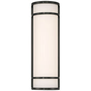 Access Cove Backup Outdoor LED Wall Mt, Black/Acrylic Lens