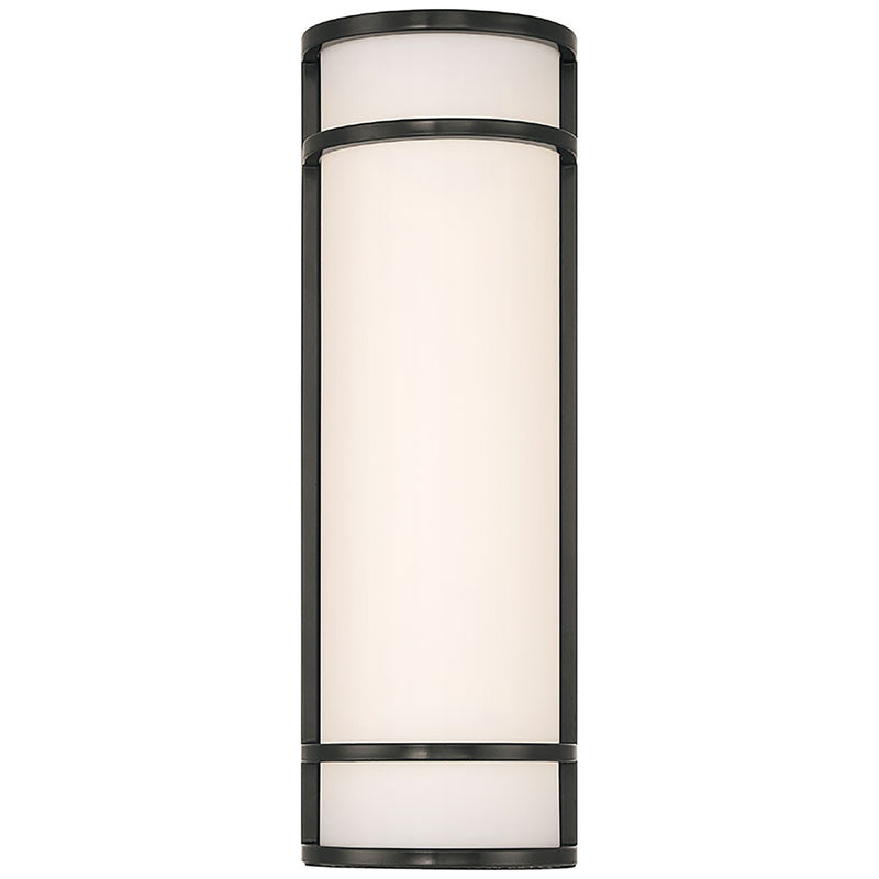 Access Cove Backup Outdoor LED Wall Mt, Black/Acrylic Lens