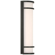 Access Cove Backup Outdoor LED Wall Mt, Black/Acrylic Lens