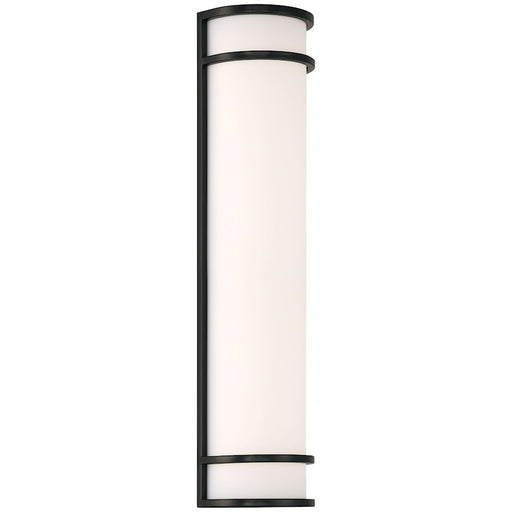 Access Lighting Cove 1 Light LED Wall Mount, Black/White