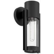 Access Lighting Coastal Outdoor Wall Mount, 12"H, Black/Clr