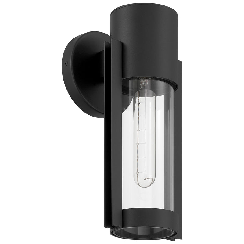 Access Lighting Coastal Outdoor Wall Mount, 12"H, Black/Clr