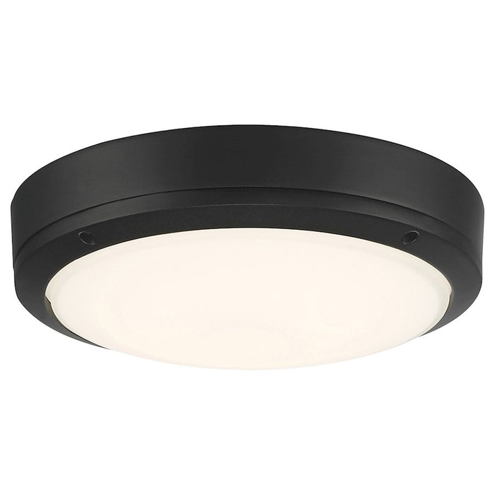 Access Lighting Rockaway Outdoor LED Flush, Black/Frosted - 20250LEDMG-MBL-FST