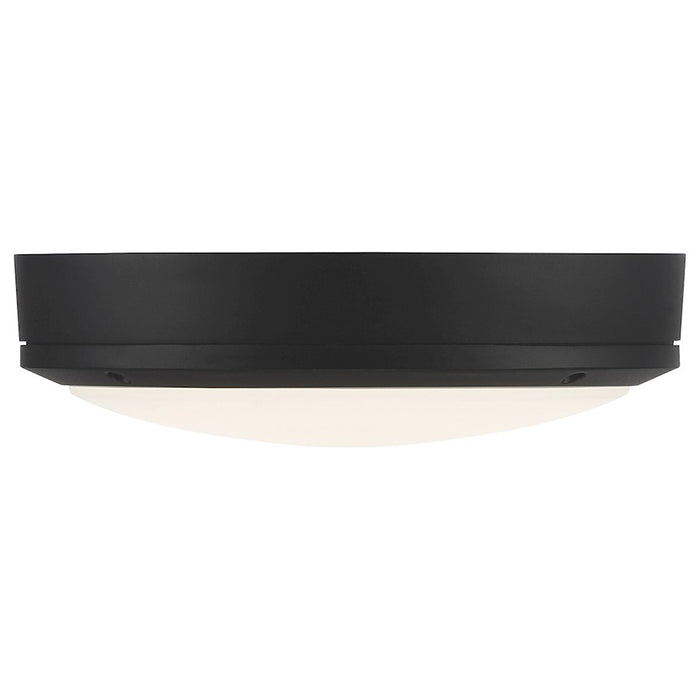 Access Lighting Rockaway Outdoor LED Flush, Black/Frosted