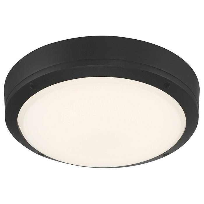 Access Lighting Rockaway Outdoor LED Flush, Black/Frosted