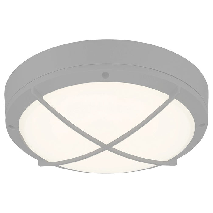 Access Lighting Meridian Outdoor LED Flush, Satin/Frosted