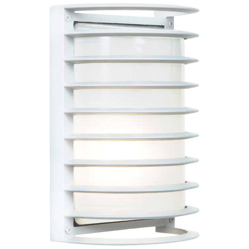 Access Bermuda 1Lt Outdoor LED Wall Mt, White/Frosted