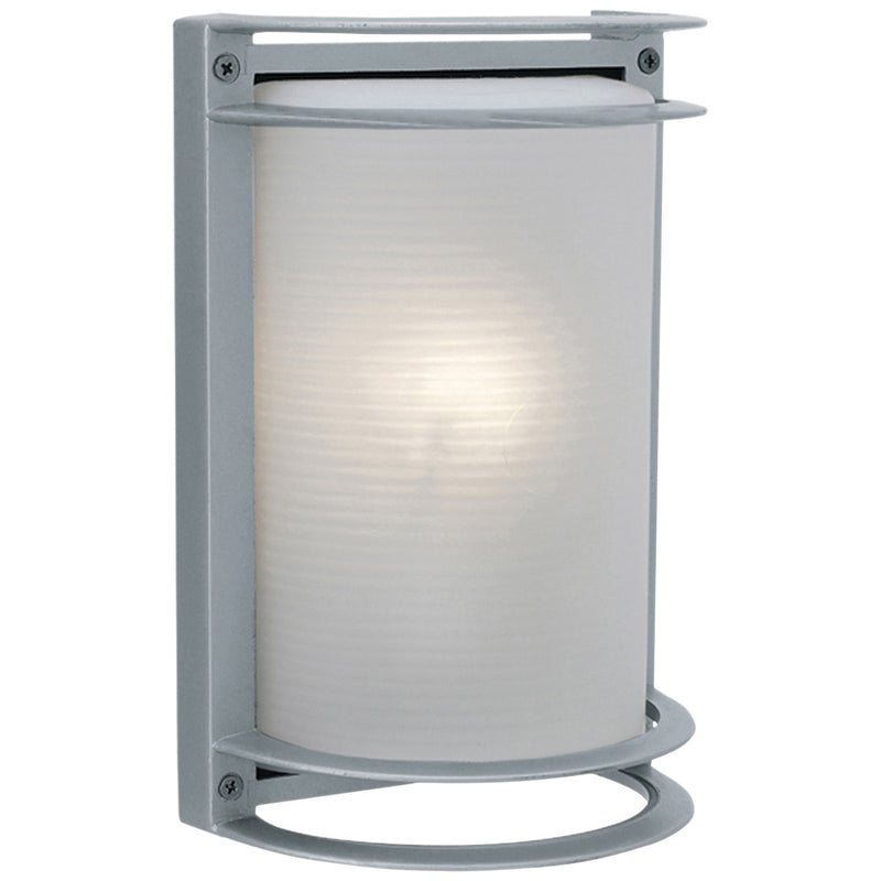 Access Nevis 1Lt Outdoor LED Wall Mt, Satin/Frosted