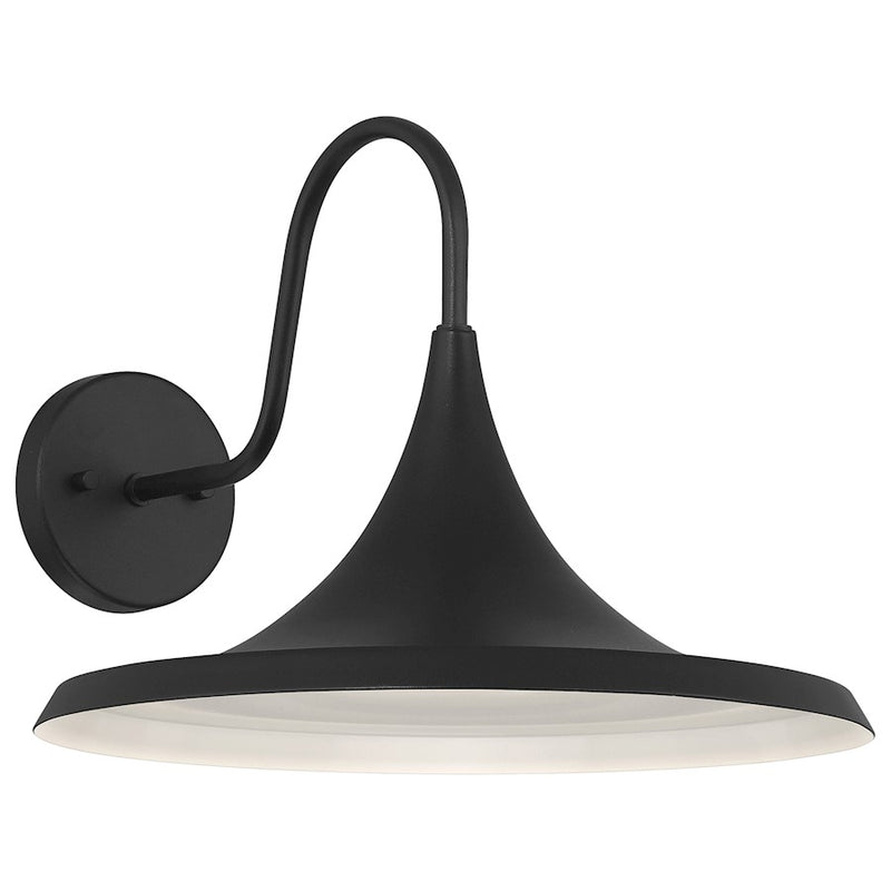 Access Lighting Pella 19" Outdoor LED Wall Mount, Black/White