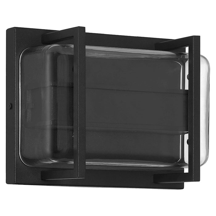 Access Lighting Dillon Outdoor LED Wall Mount, Black/Clear